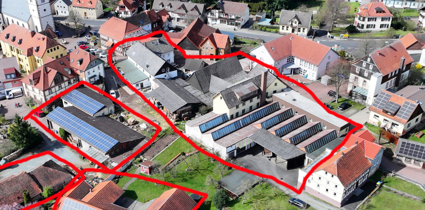 The three factory/warehouse parcels