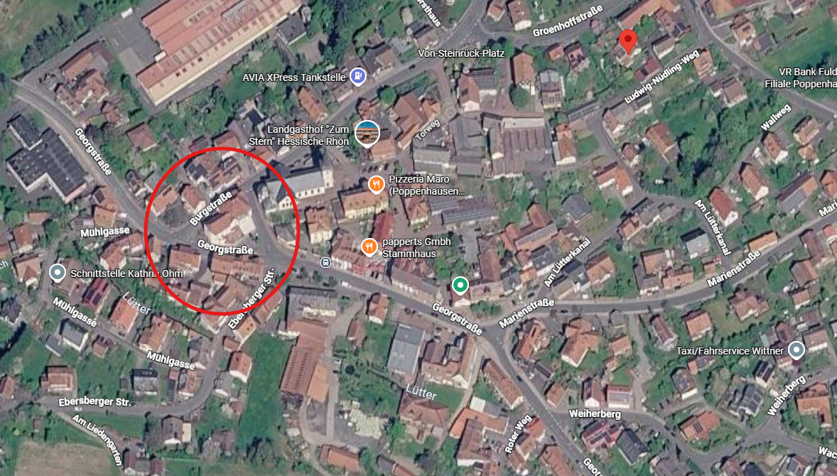 Map location of the community house